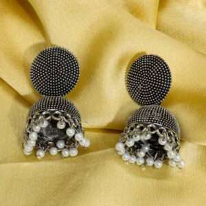 Dotted Oxidized Earrings