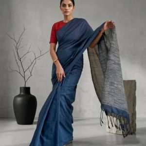 Livid Soft Cotton Saree with Ghicha Aanchal